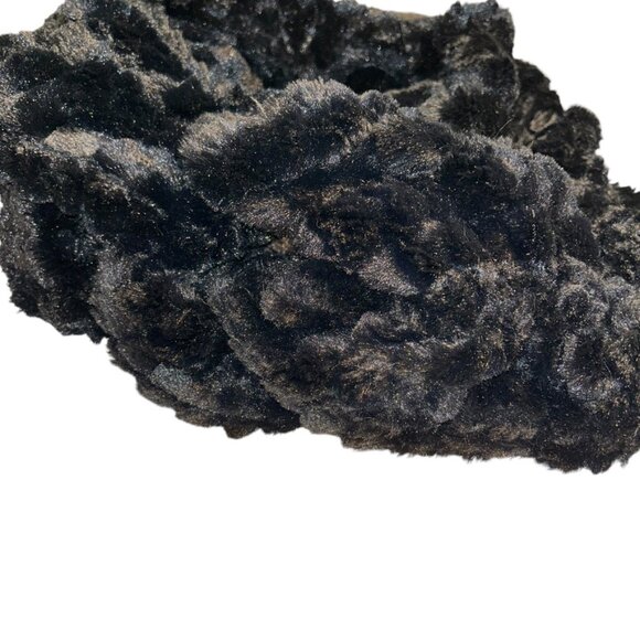 Fur black scarf Collection Eighteen NEW faux infinity scarf wrap - Picture 4 of 4